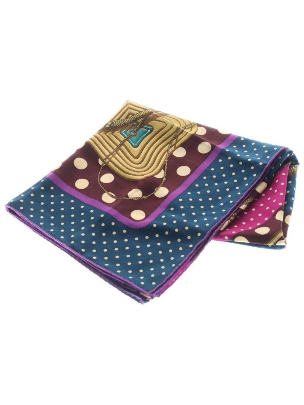 Hermes Carre 140 Clic Clac All Over Print Cashmere Silk Scarf Purple